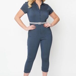 Unique Vintage Bold Moment Jumpsuit Size L